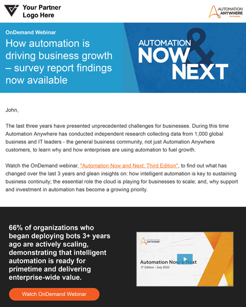 Automation Anywhere - Automate Next - Email 4